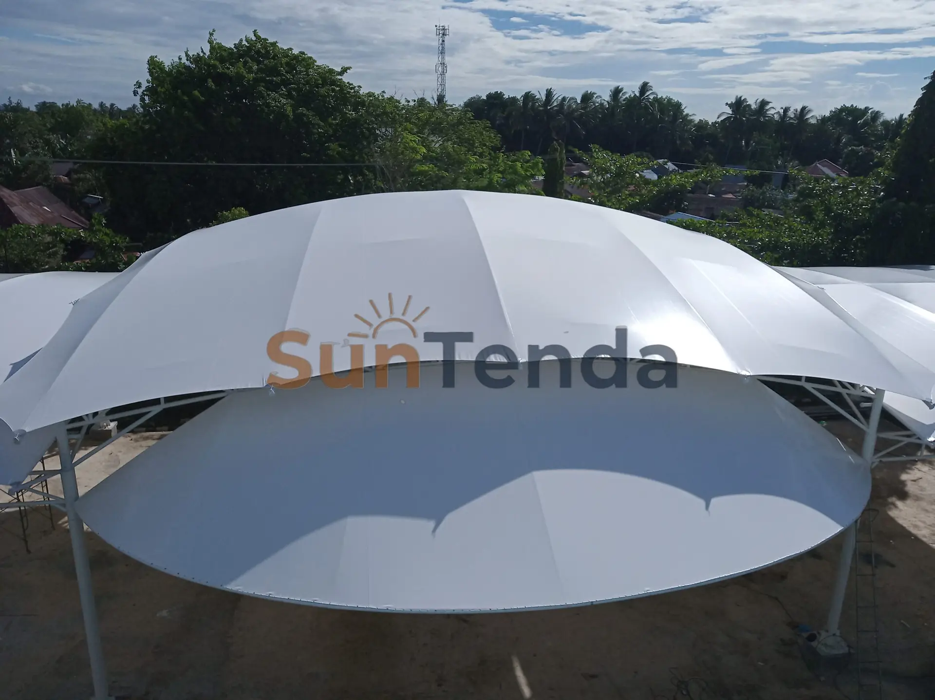 Proyek Pemasangan Tenda Membran di Bekasi